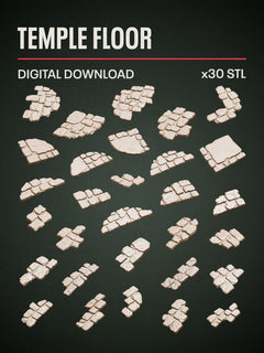 Digital Download - Temple Floor STL - Epic Basing