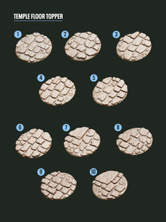 Digital Download - Temple Floor Toppers STL - Epic Basing