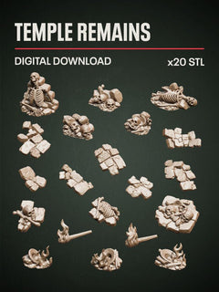 Digital Download - Temple Remains STL - Epic Basing