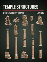 Digital Download - Temple Structures STL - Epic Basing