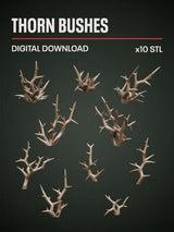 Digital Download - Thorn Bushes STL - Epic Basing