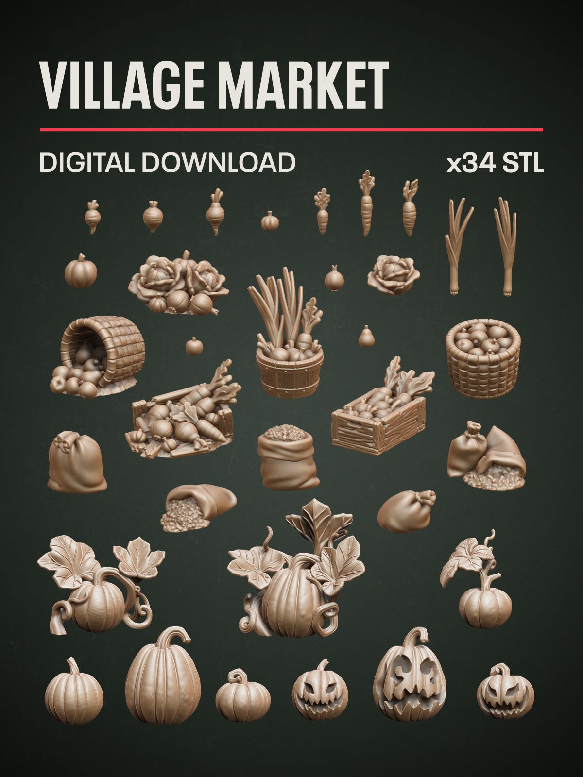 Digital Download - Village Market STL - Epic Basing
