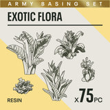 EXOTIC FLORA - Resin Miniature Basing Set (75pc) - Epic Basing