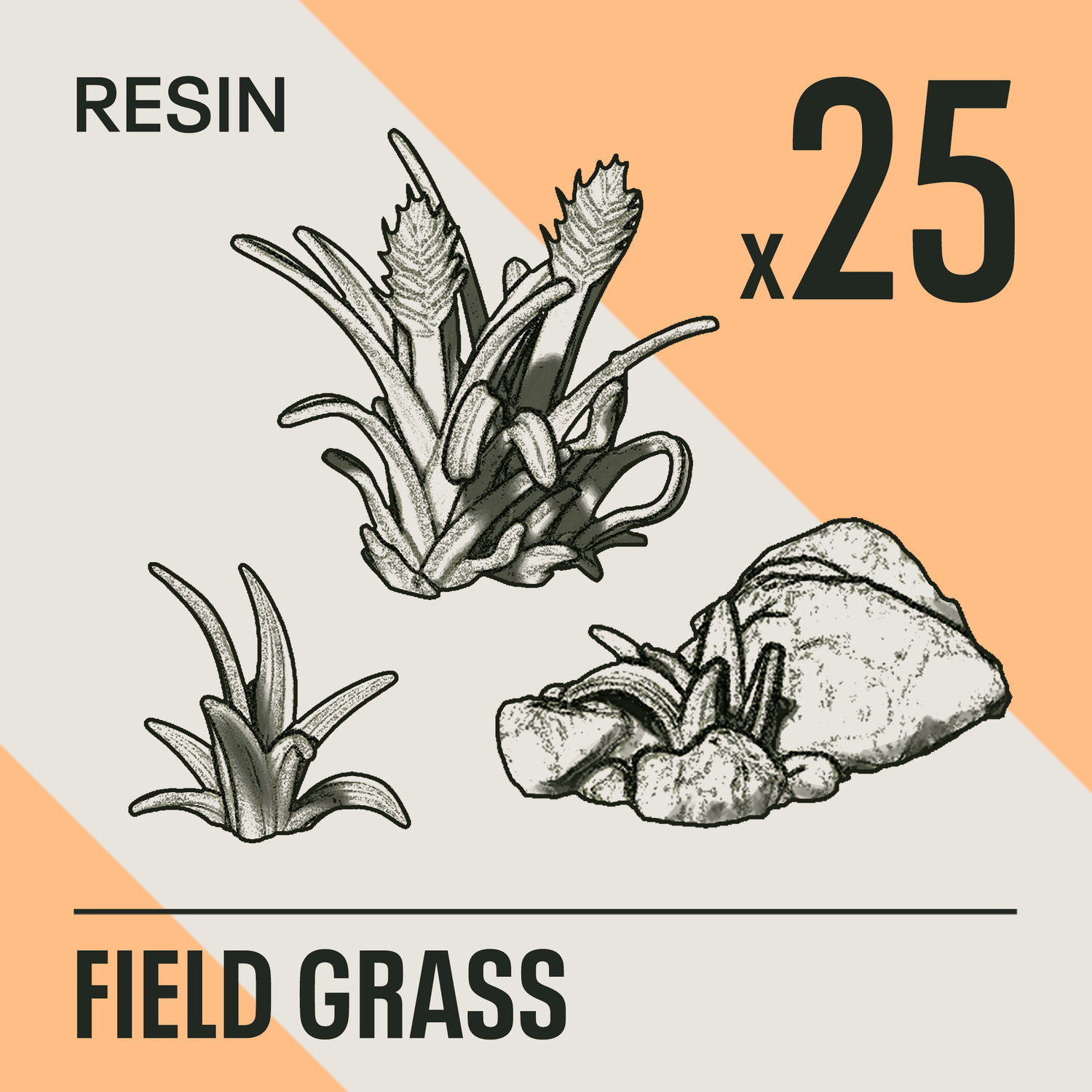 FIELD GRASS - Resin Basing Bits - Epic Basing