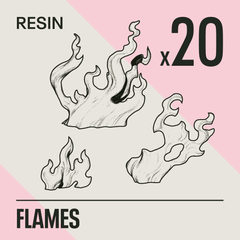 FLAMES - Resin Basing Bits - Epic Basing
