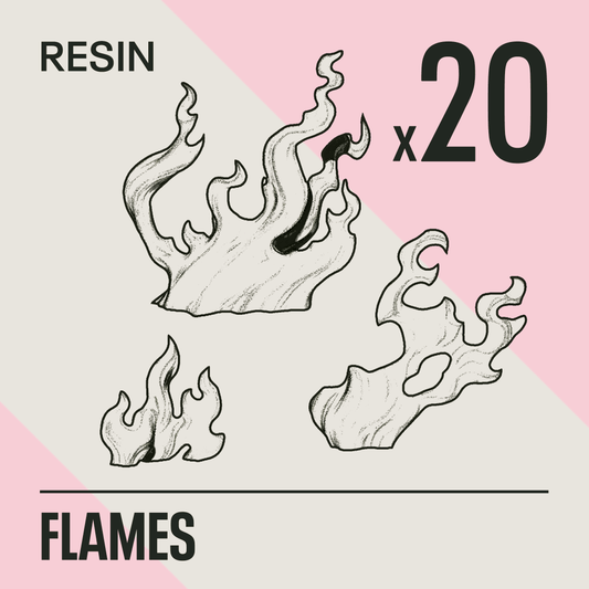 FLAMES - Resin Basing Bits - Epic Basing
