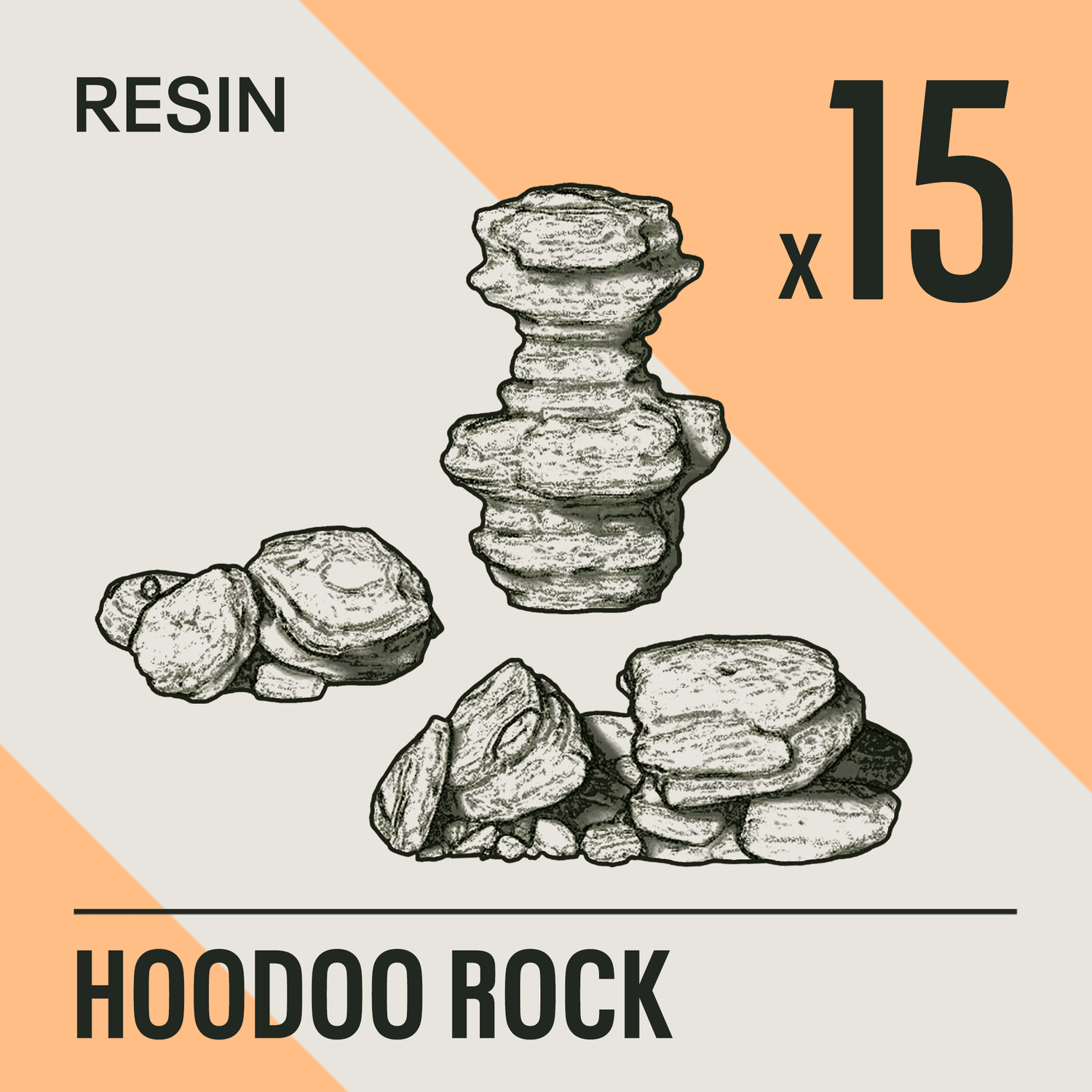 HOODOO ROCK - Resin Basing Bits - Epic Basing