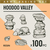 HOODOO VALLEY - Resin Miniature Basing Set (100pc) - Epic Basing