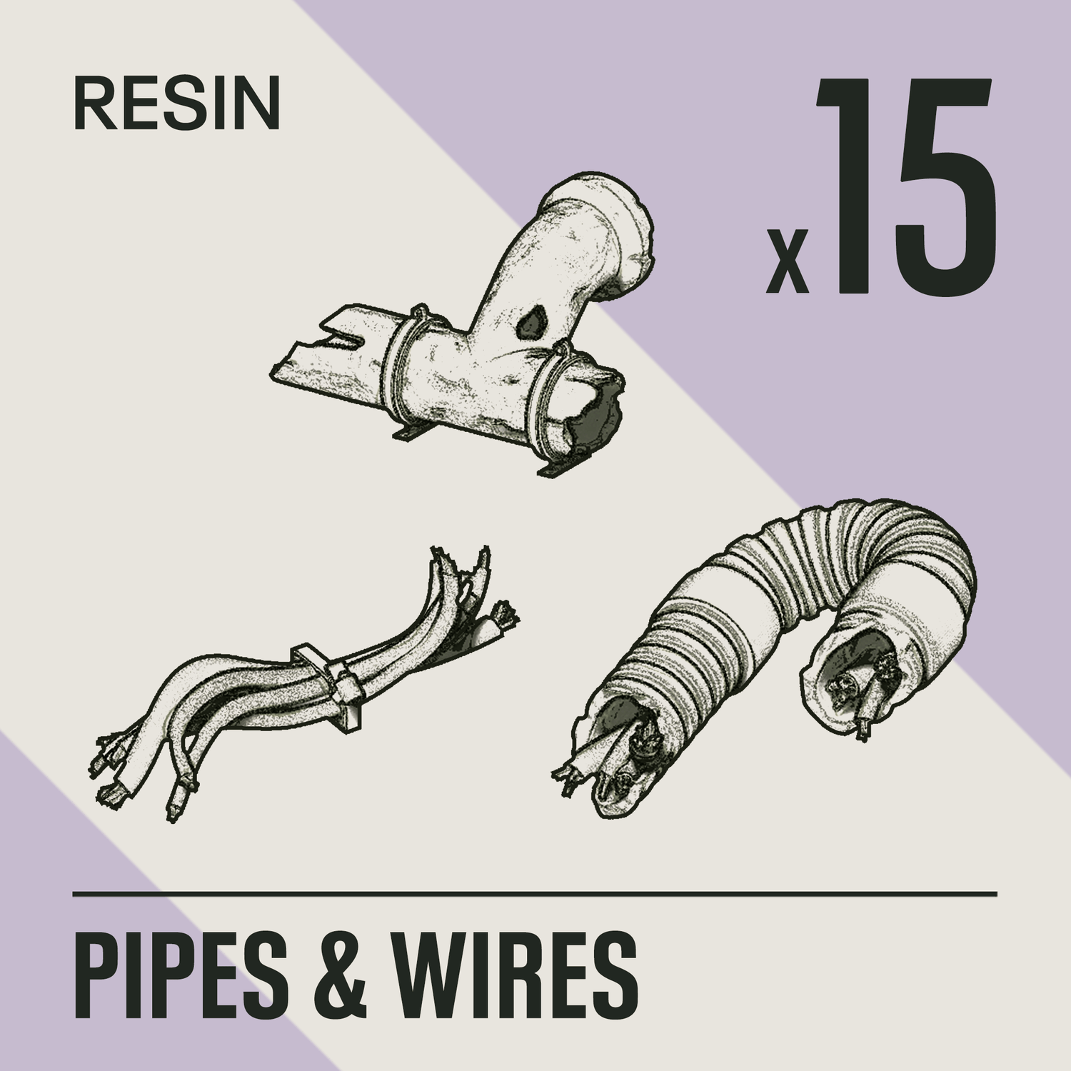 PIPES & WIRES - Resin Basing Bits - Epic Basing