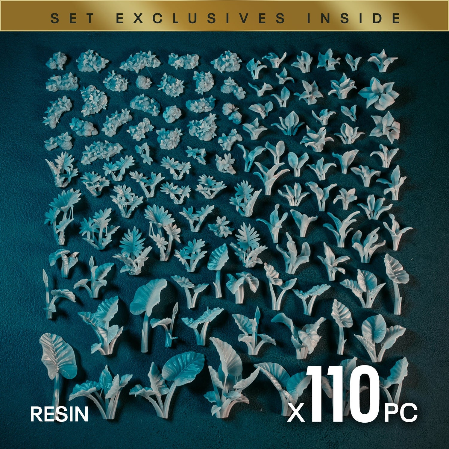 RAINFOREST - Resin Miniature Basing Set (110pc) - Epic Basing