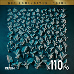 RAINFOREST - Resin Miniature Basing Set (110pc) - Epic Basing