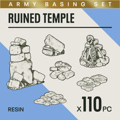 RUINED TEMPLE - Resin Miniature Basing Set (110pc) - Epic Basing