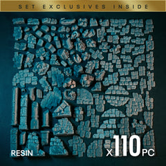 RUINED TEMPLE - Resin Miniature Basing Set (110pc) - Epic Basing