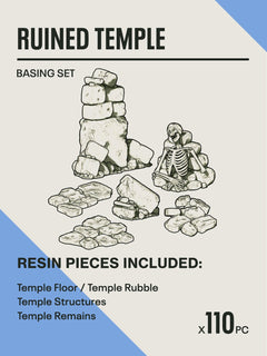 RUINED TEMPLE - Resin Miniature Basing Set (110pc) - Epic Basing