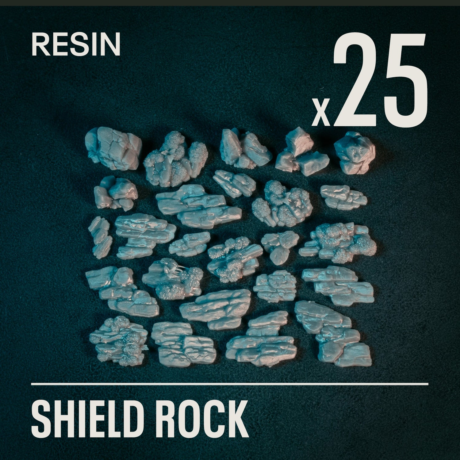SHIELD ROCK - Resin Basing Bits - Epic Basing