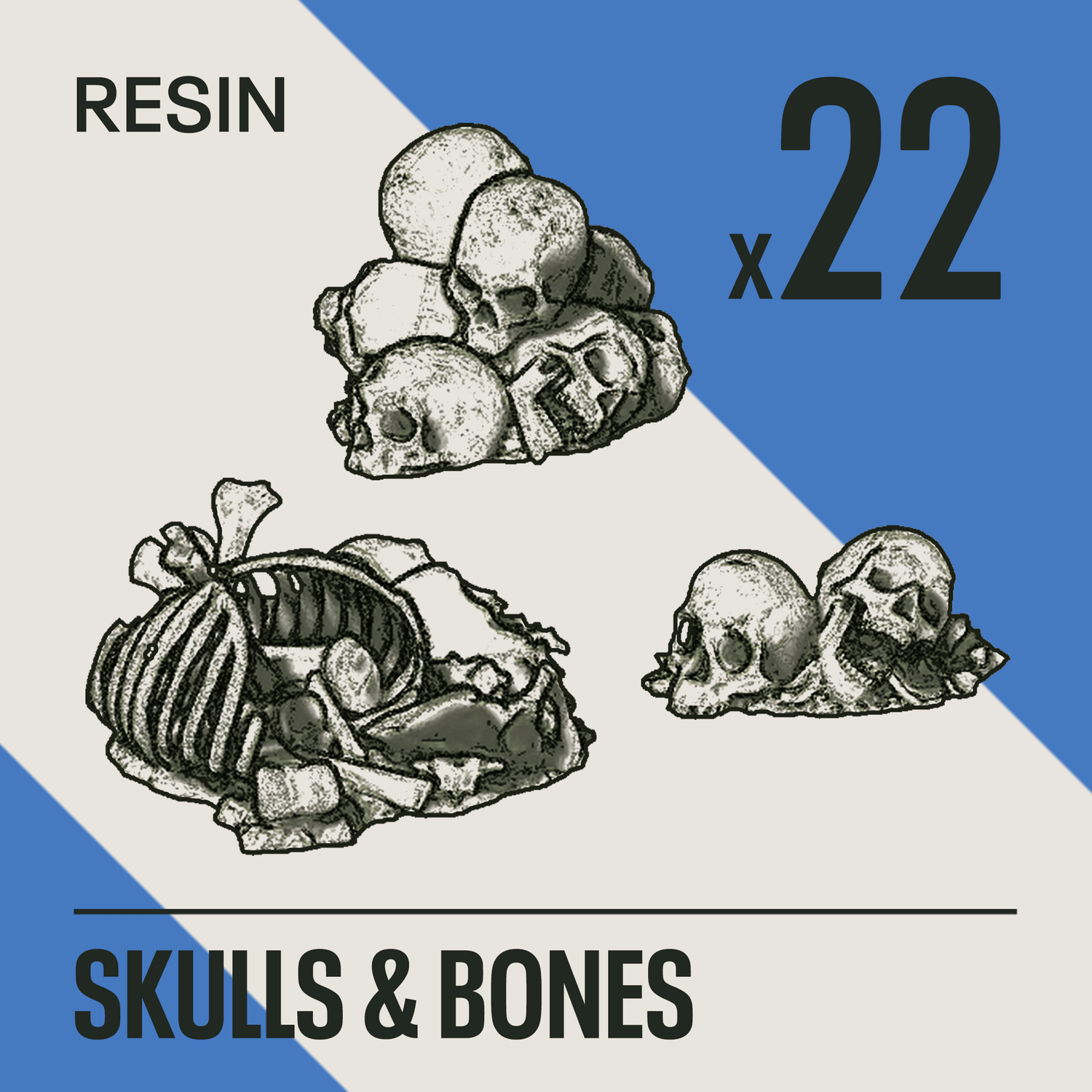 SKULLS & BONES - Resin Basing Bits - Epic Basing