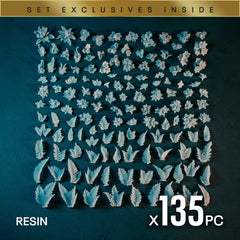 VERDANT GROVE - Resin Miniature Basing Set (135pc) - Epic Basing