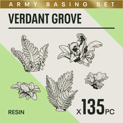 VERDANT GROVE - Resin Miniature Basing Set (135pc) - Epic Basing