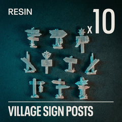 VILLAGE SIGN POSTS - Resin Basing Bits - Epic Basing