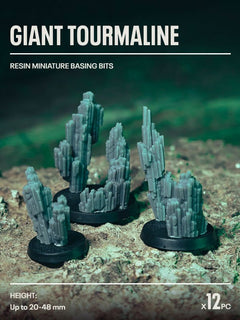 12x Resin Models - Giant Tourmaline - Epic Basing