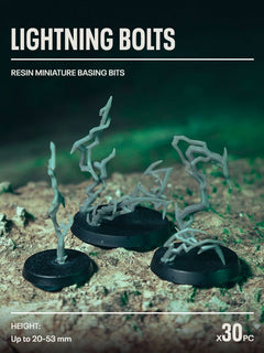 30x Resin Models - Lightning Bolts - Epic Basing