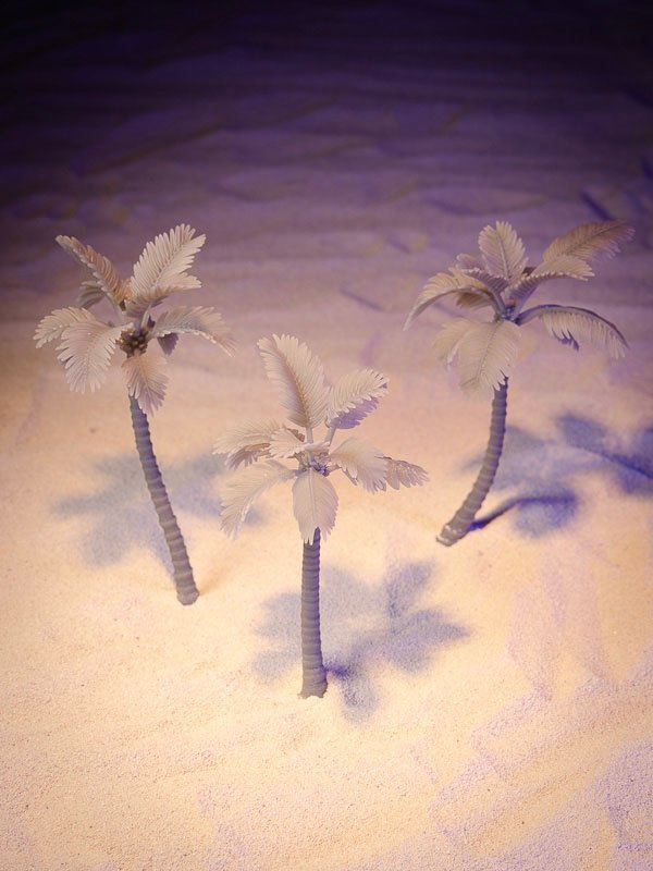3x Palm Trees - Resin Hobby Supplies - Epic Basing