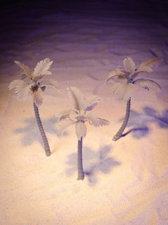 3x Palm Trees - Resin Hobby Supplies - Epic Basing