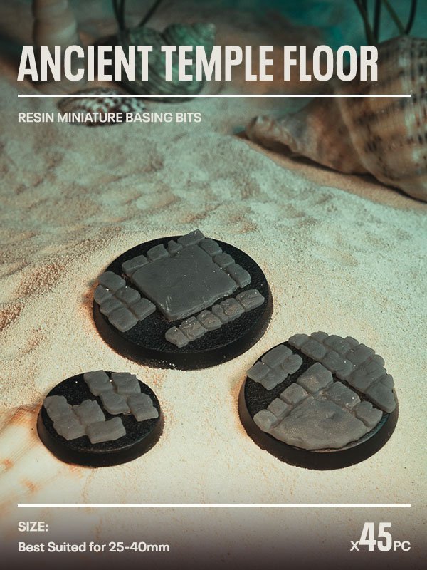 45x Resin Models - Ancient Temple Floor - Epic Basing