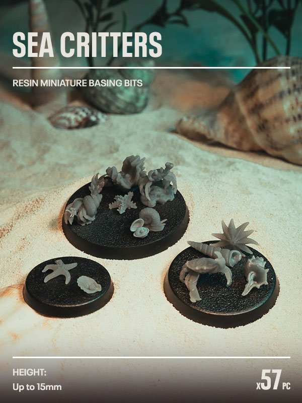 57x Resin Models - Sea Critters - Epic Basing
