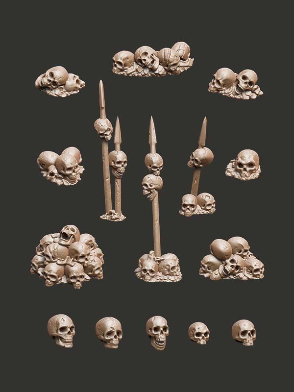 Skull Collector - Digital STL Pack - Epic Basing